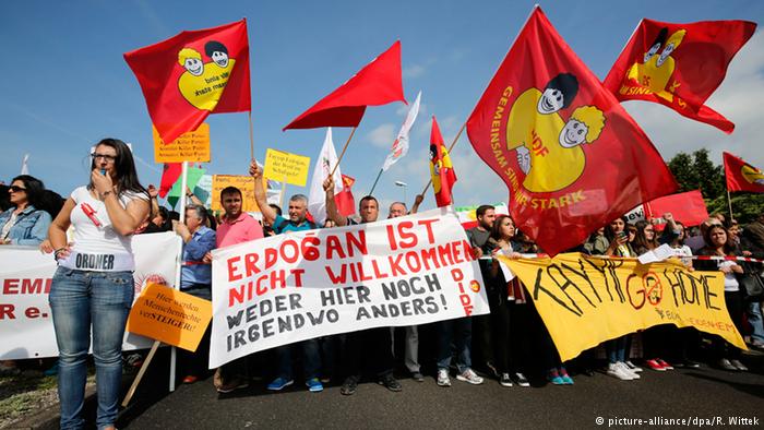Протести во Германија пред посетата на Ердоган
