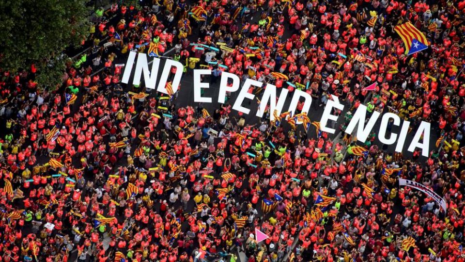 Масовни протести за независност на Каталонија