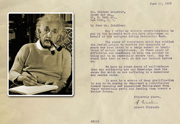 Писмо на Алберт Ајнштајн продадено за 32.000 долари