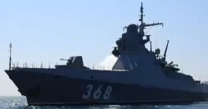 Руската воена морнарица оперира со два нови воени бродови (ВИДЕО)