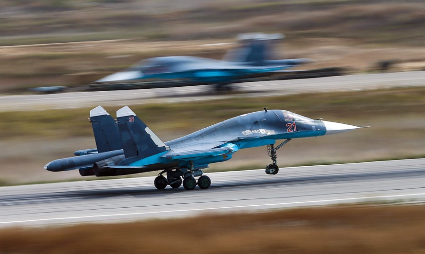 Судар на два руски авиони Су-34