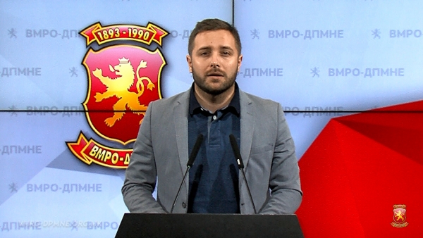 ВО ЖИВО од ВМРО-ДПМНЕ: Прес- конференција на портпаролот Арсовски и Николов член на ИК