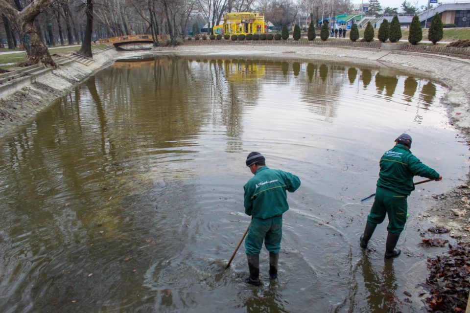 Се чистат каналите и езерцата во скопскиот Градски парк
