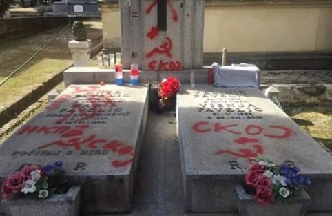 Осквернавен гробот на водачот на усташкото движење Анте Павелиќ (ФОТО)