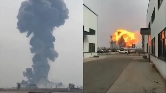 Огромна експлозија во хемиска фабрика во Кина, има и жртви (ВИДЕО)