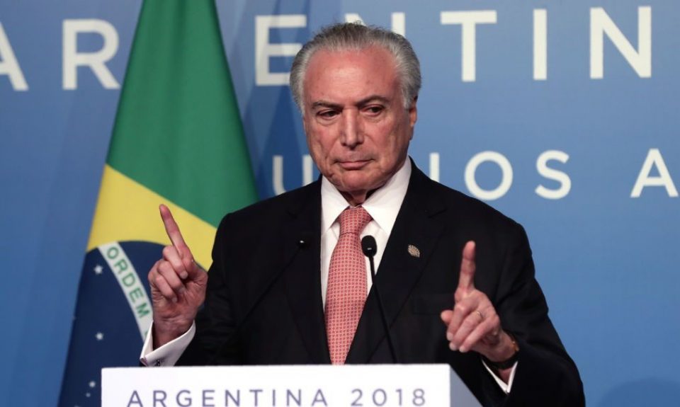 Поранешниот претседател на Бразил уапсен за корупција