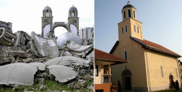 Во Косово беа уништени и запалени 25 српски храмови (ФОТО)