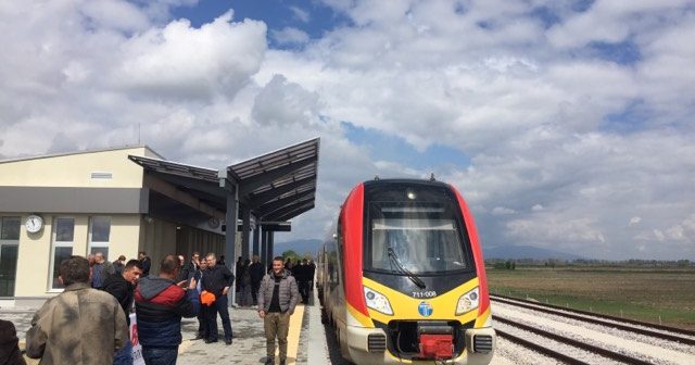 Прв тест на железничката пруга од Битола до граничен премин Кременица(фото)
