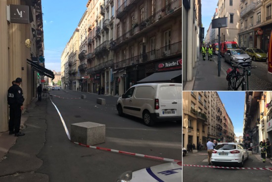 Експлозија во центарот на Лион, сомнеж дека се работи за бомба (ФОТО)