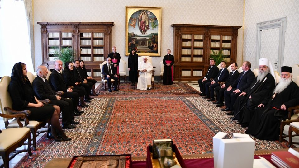 Македонска делегација на аудиенција кај папата Франциск