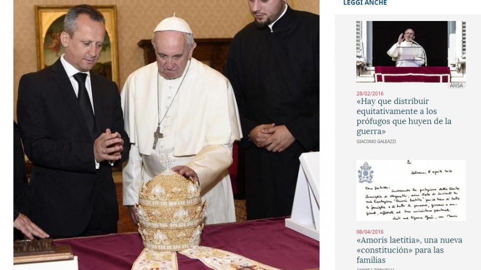 Велјановски: Папата е сопственик на уникатна митра изработена од монахињите во Рајчица