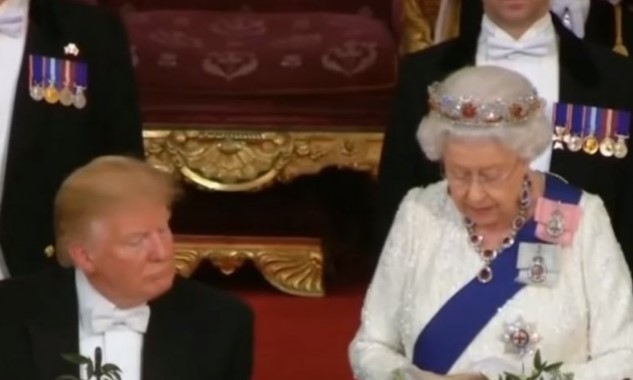 Го фати дремка: Трамп заспа на приемот кај кралицата Елизабета (ВИДЕО)