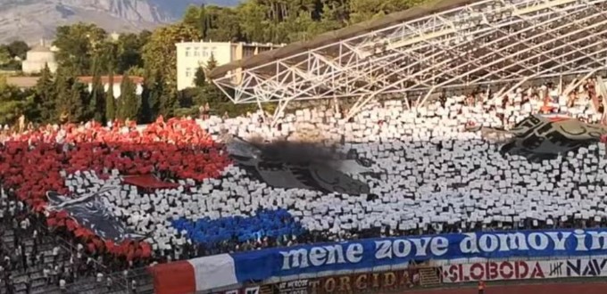 „Мене ме чека татковината“: Навивачите на Хајдук со порака го прославија прогонот над Србите (ВИДЕО)