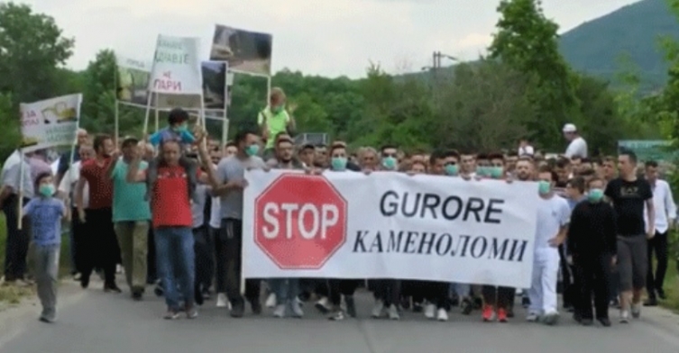 Жителите на Лабуништа денеска повторно на протест за затворање на каменоломите
