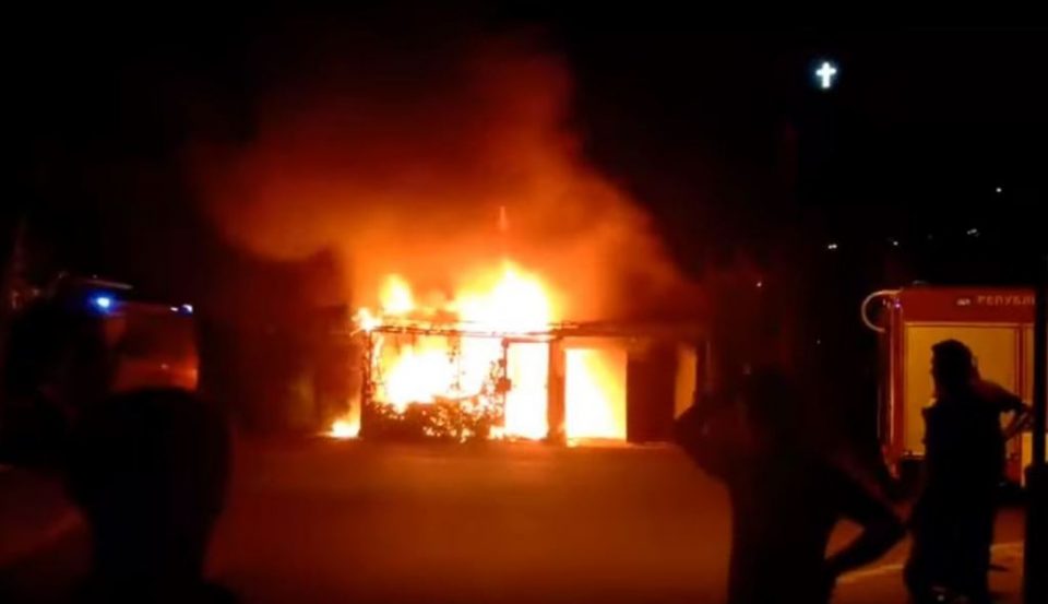 Пожар во скопската населба Козле