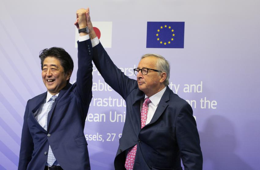 ЕУ и Јапонија потпишаа договор за заобиколување на „ патот на свилата“ на Кина