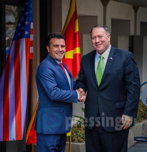 Средба Заев-Помпео: САД ќе продолжат да бидат партнер на Македонија