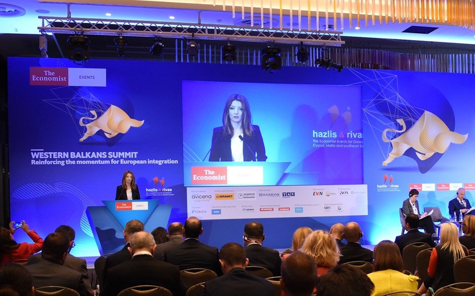 Арсовска на Самитот на „Економист“: Западен Балкан е слепото црево на Европа, неопходна е ЕУ интеграција