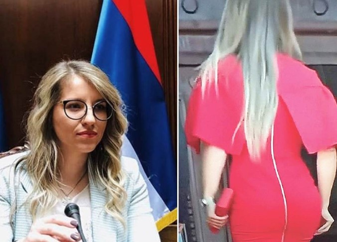 Дијана во Парламент дојде во црвен комплет: По македонската, ја имаме и најубавата српска пратеничка (ФОТО)