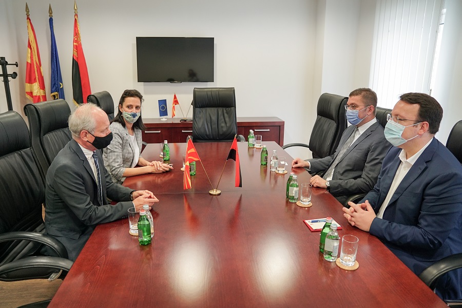 Мицкоски и Николоски на средба со новиот словенечки амбасадор, Милан Предан