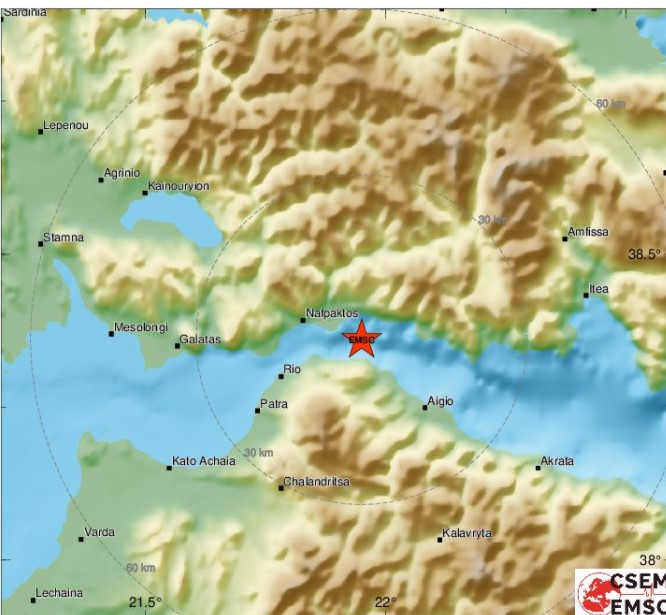 Земјотрес во Грција