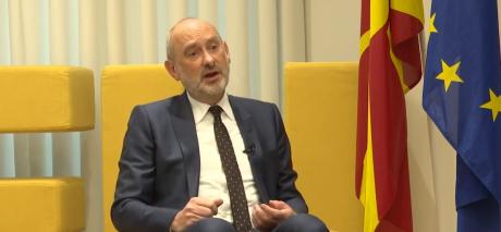 Мицкоски:  За европското знаменце за законот на Царовска, прашајте го Амбасадорот Гир за неговата и за позицијата на Брисел