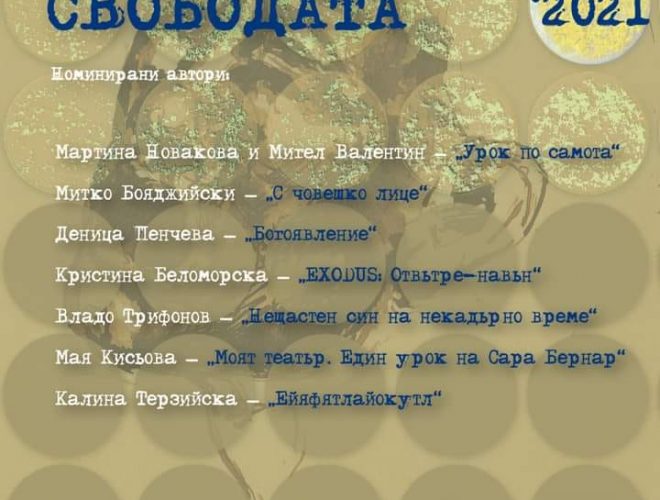 Митко Бојаџиски со пиесата „Со човечко лице“ во најтесен круг за најдобра драма во Бугарија