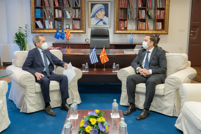 Османи се сретна со амбасадорот на Грција, Русос Кундурос