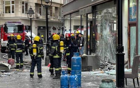 Експлозија во центарот на Белград, има повредени