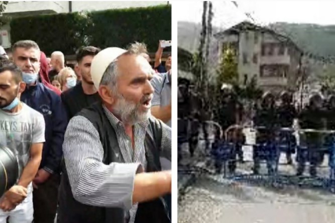 Жител на Речица им ги отвори врати на демонстрантите за да тргнат кон  седиштето на ДУИ