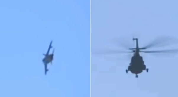 Хрватски хеликоптер и српски ловец летаа еден до друг на Косово (ВИДЕО)