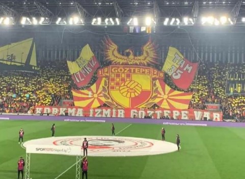 Турски клуб го истакна македонското знаме (ФОТО)