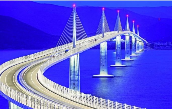 Кинези го изградија најмодерниот мост во Хрватска со европски пари (ФОТО)