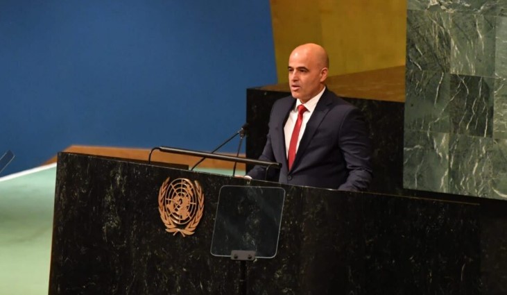 Николоски: Ковачевски во ООН понижувачки не спомена ни Македонија, ни Македонци, ни македонско