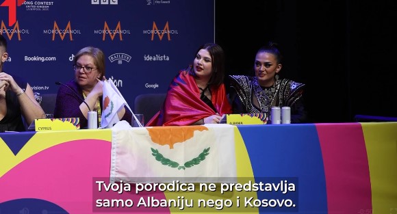 За албанската претставничка на Евровизија Голема Албанија е мајка на Косово и Албанија