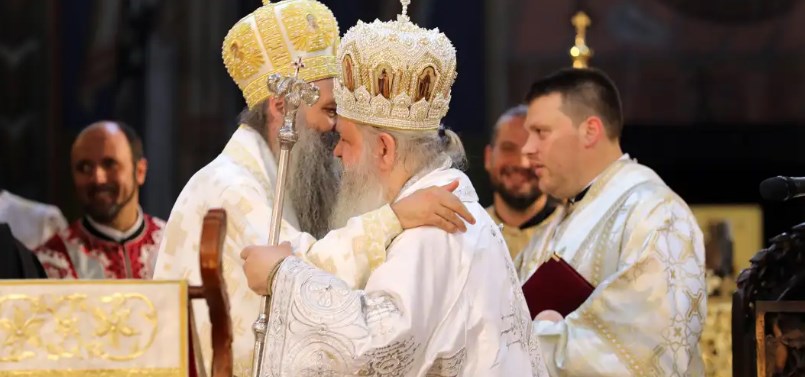 Заедничка литургија на поглаварите на МПЦ и СПЦ во Охрид