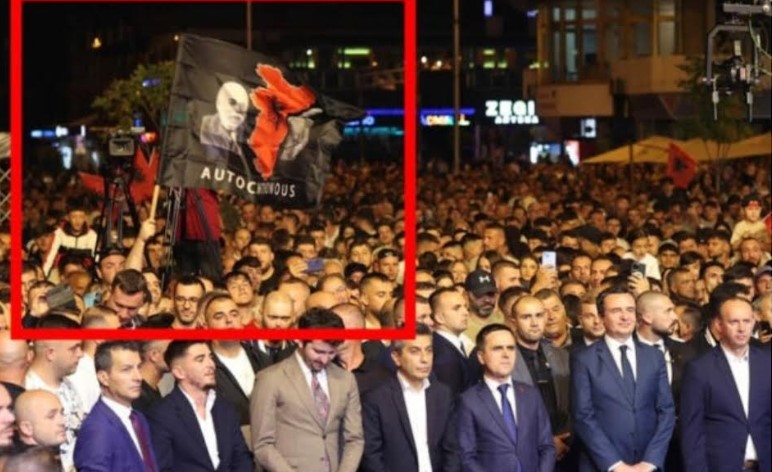 Нема да одговара: Германски државјанин го веел знамето на „Голема Албанија“ (ФОТО)