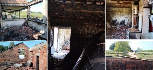 Изгоре куќата на Урош од Младеновац (ФОТО)