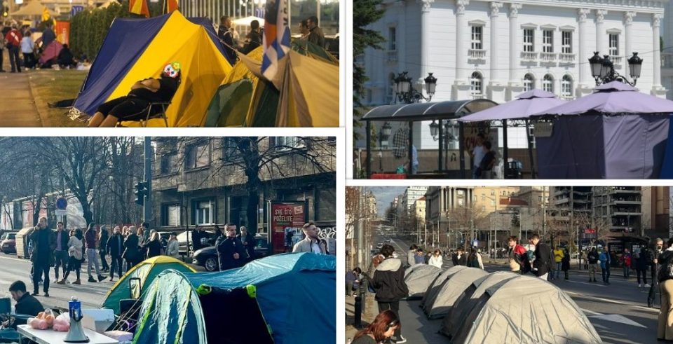 Сѐ е исто: Исти „шарени“ шатори во Скопје, Белград и Киев (ФОТО)