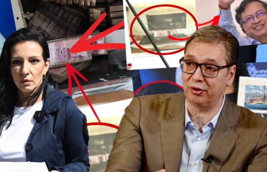 Како српската опозиционерка излажа дека на пакетите со дрога е ликот на Вучиќ?