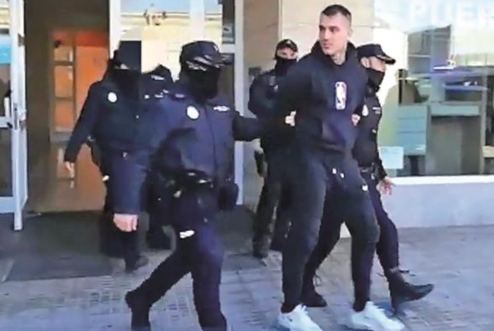 Уапсен нарко бос, внук на тренерот на Црвена звезда Милојевиќ