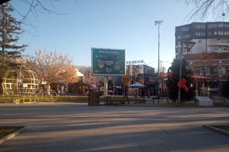 Прилеп блесна за Новата година (ФОТО)