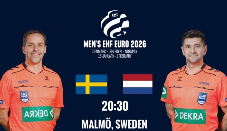 Mакедонските судии Димитар Митревски и Благојче Тодоровски ќе го судат мечот Шведска-Холандија