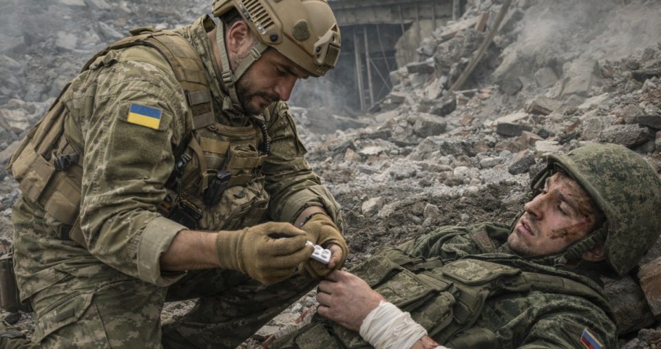 Украински војник му помогна на руски да не умре на фронот