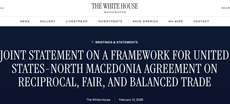 Мицкоски: Договорот со САД за реципрочна трговија го трасира патот за договор за тарифи не повисоки од 15 посто